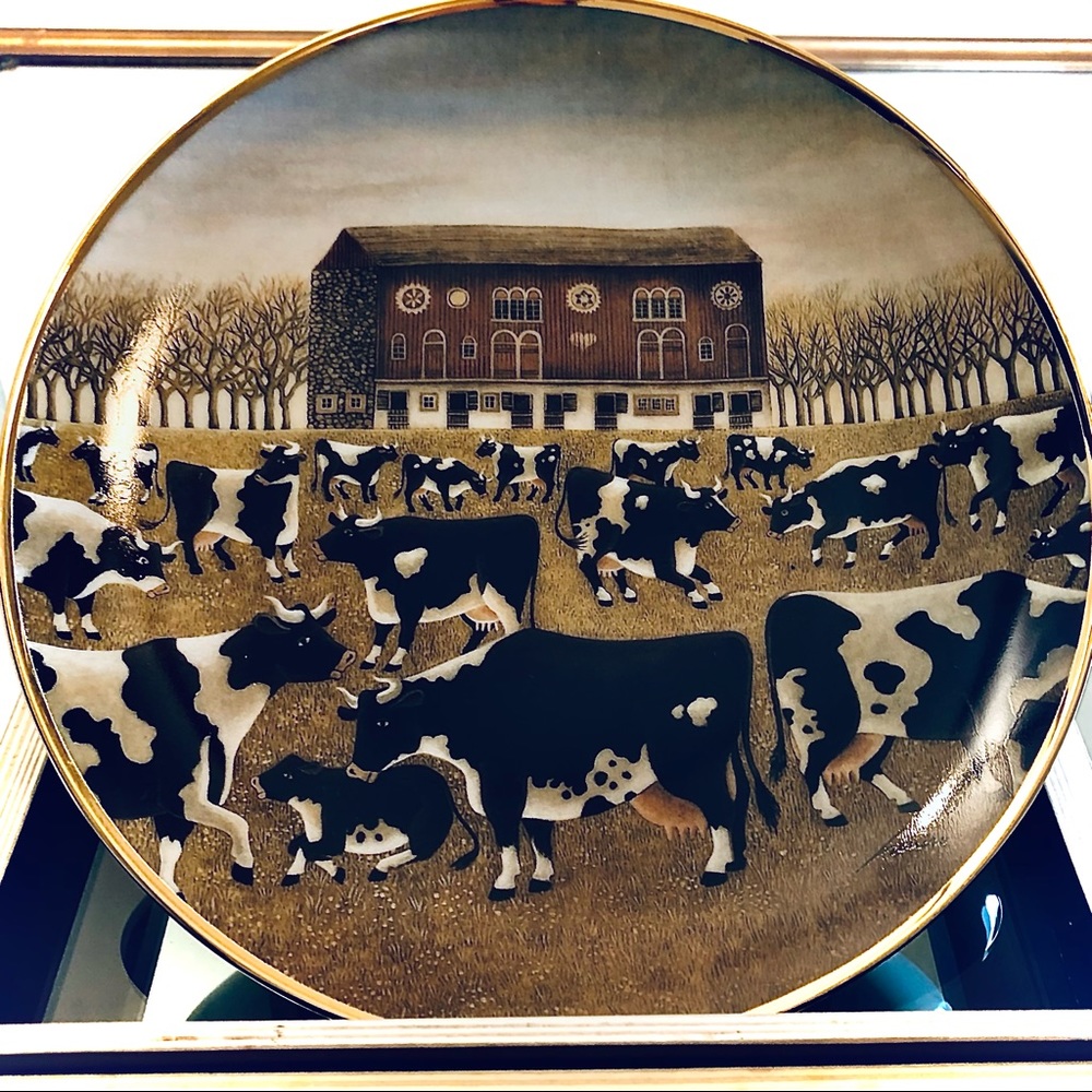 Spring Pasture Franklin Mint American Folk Art Collection Plate Lowell Herrero